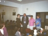 Dzień bibliotekarza - bibliotekarze z Łaz, Mierzęcic i Ogrodzieńca (maj 2001 r.)