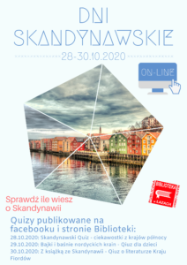 Plakat informacyjny o wydarzeniu - Dni Skandynawskie